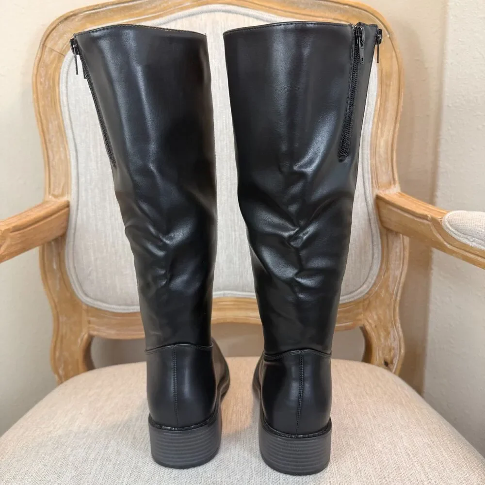 Pierre Dumas Paula knee-high round toe casual minimalist business comfort riding - Picture 4 of 8